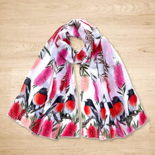 Load image into Gallery viewer, Australian Scarlet Red Robin Scarf

