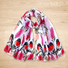 Load image into Gallery viewer, Australian Scarlet Red Robin Scarf