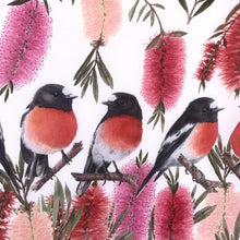 Load image into Gallery viewer, Australian Scarlet Red Robin Scarf
