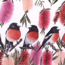 Load image into Gallery viewer, Australian Scarlet Red Robin Scarf