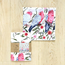 Load image into Gallery viewer, Single Galah Handkerchief / 5 Birds