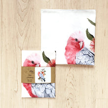 Load image into Gallery viewer, Single Galah Handkerchief / Large Bird