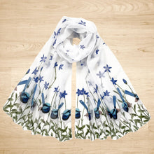 Load image into Gallery viewer, Superb Fairy Wren with Royal Bluebells Scarf
