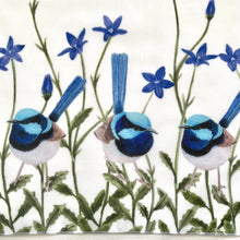 Load image into Gallery viewer, Superb Fairy Wren with Royal Bluebells Scarf
