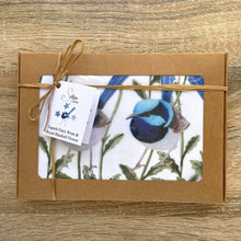 Load image into Gallery viewer, Superb Fairy Wren with Royal Bluebells Scarf