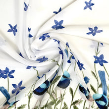 Load image into Gallery viewer, Superb Fairy Wren with Royal Bluebells Scarf