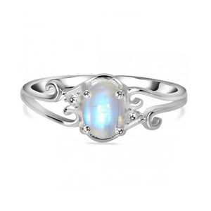 Iris Sterling Silver Moonstone Ring