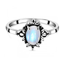 Load image into Gallery viewer, Leona Sterling Silver Moonstone Ring
