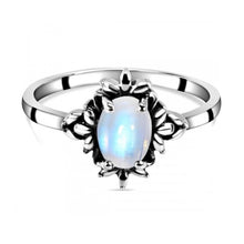Load image into Gallery viewer, Leona Sterling Silver Moonstone Ring