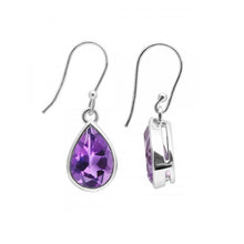 Load image into Gallery viewer, Anya Sterling Silver Faceted Amethyst Earrings