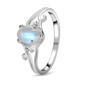 Iris Sterling Silver Moonstone Ring