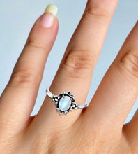 Load image into Gallery viewer, Leona Sterling Silver Moonstone Ring