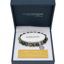 Load image into Gallery viewer, African Turquoise Tree of Life / Natural Stone Bracelet