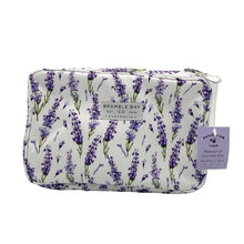 Load image into Gallery viewer, Australian Linen Collection / Lavender Fields Hang Fold Cosmetic Bag
