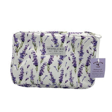 Load image into Gallery viewer, Australian Linen Collection / Lavender Fields Hang Fold Cosmetic Bag