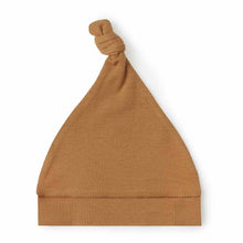 Load image into Gallery viewer, Chestnut Ribbed Knotted Beanie