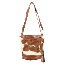 Load image into Gallery viewer, Bonnie Cowhide Bucket Bag 073