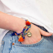Load image into Gallery viewer, 'Courage' Charm Bracelet Stack