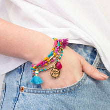 Load image into Gallery viewer, 'Heart Dreamer' Charm Bracelet Stack