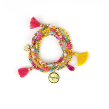 Load image into Gallery viewer, 'Happiness' Charm Bracelet Stack