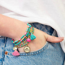 Load image into Gallery viewer, 'Hello Gorgeous' Charm Bracelet Stack