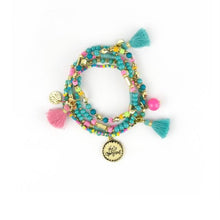 Load image into Gallery viewer, 'Hello Gorgeous' Charm Bracelet Stack