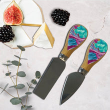 Load image into Gallery viewer, Cheese Knives / Azure Blossoms