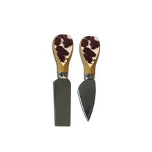 Load image into Gallery viewer, Cheese Knives / Cowhide