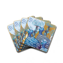 Load image into Gallery viewer, Coaster Set / Blue Guineas