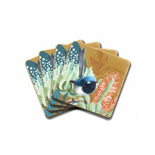 Load image into Gallery viewer, Coaster Set / Blue Wren