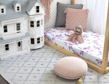 Load image into Gallery viewer, Lilac Skies / Fitted Cot Sheet