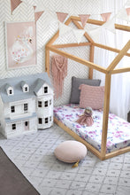 Load image into Gallery viewer, Lilac Skies / Fitted Cot Sheet