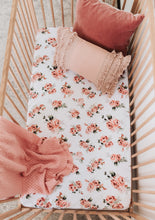 Load image into Gallery viewer, Rosebud / Fitted Cot Sheet