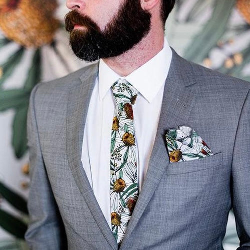 Cotton Tie / Banksia Grey