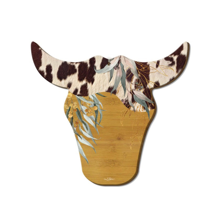 Serving Platter / Wall Art / Cow Head / Native Cowhide