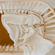 Load image into Gallery viewer, Cream / Diamond Knit Baby Blanket
