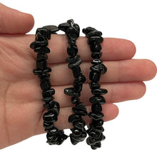 Load image into Gallery viewer, Crystal Chip Bracelet / Black Obsidian