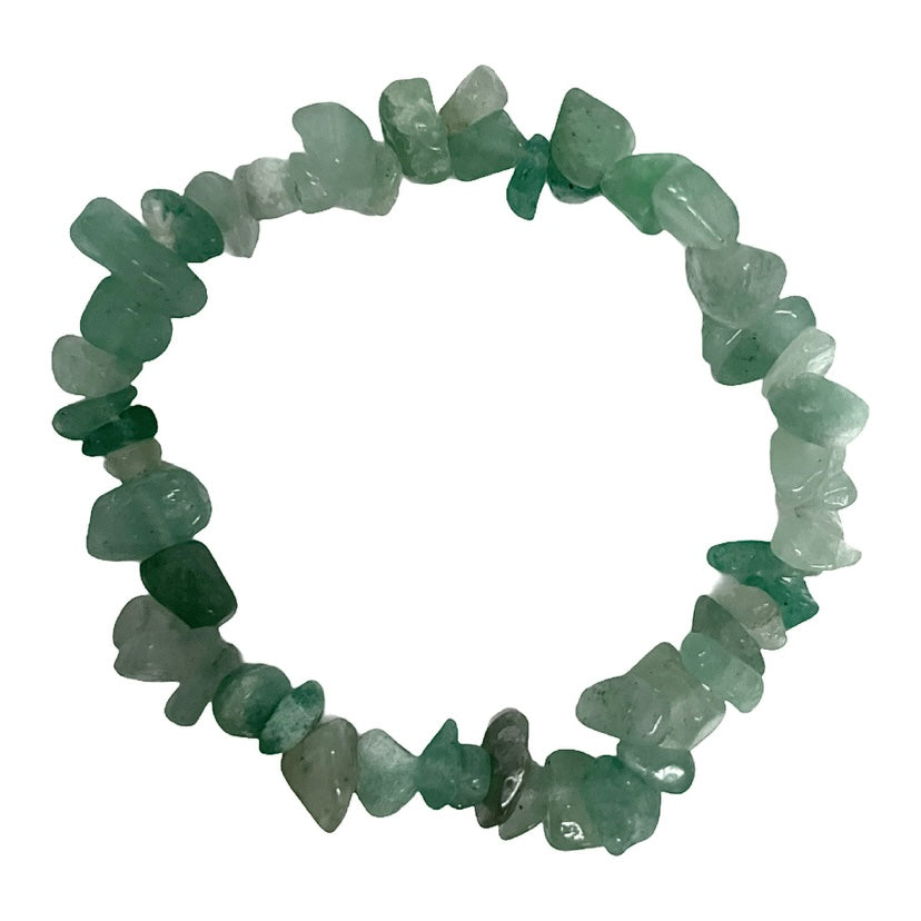Crystal Chip Bracelet / Green Aventurine