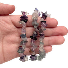 Load image into Gallery viewer, Crystal Chip Bracelet / Rainbow Fluorite