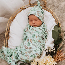 Load image into Gallery viewer, Daintree / Baby Jersey Wrap & Beanie Set
