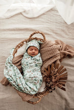 Load image into Gallery viewer, Daintree / Baby Jersey Wrap &amp; Beanie Set
