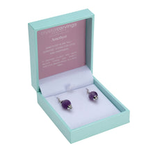 Load image into Gallery viewer, Matte Amethyst / Natural Stone Earrings
