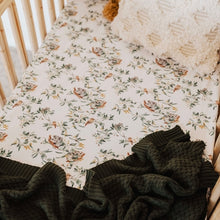 Load image into Gallery viewer, Eucalypt / Fitted Cot Sheet