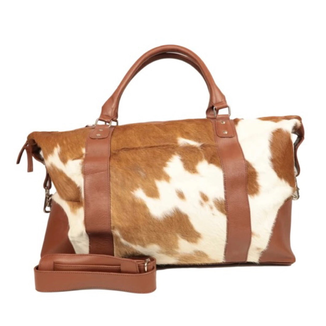 Everly Cowhide Leather Duffle Bag 014
