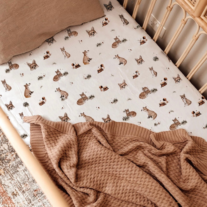 Fox / Fitted Cot Sheet