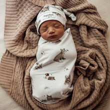 Load image into Gallery viewer, Fox / Snuggle Swaddle & Beanie Set