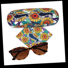 Load image into Gallery viewer, Glasses Case / Dachshund Sunflowers