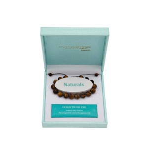 Gold Tiger Eye / Natural Stone Bracelet Adjustable