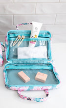 Load image into Gallery viewer, Australian Linen Collection / Lavender Fields Hang Fold Cosmetic Bag