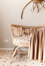 Load image into Gallery viewer, Hazelnut / Diamond Knit Baby Blanket